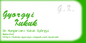 gyorgyi kukuk business card
